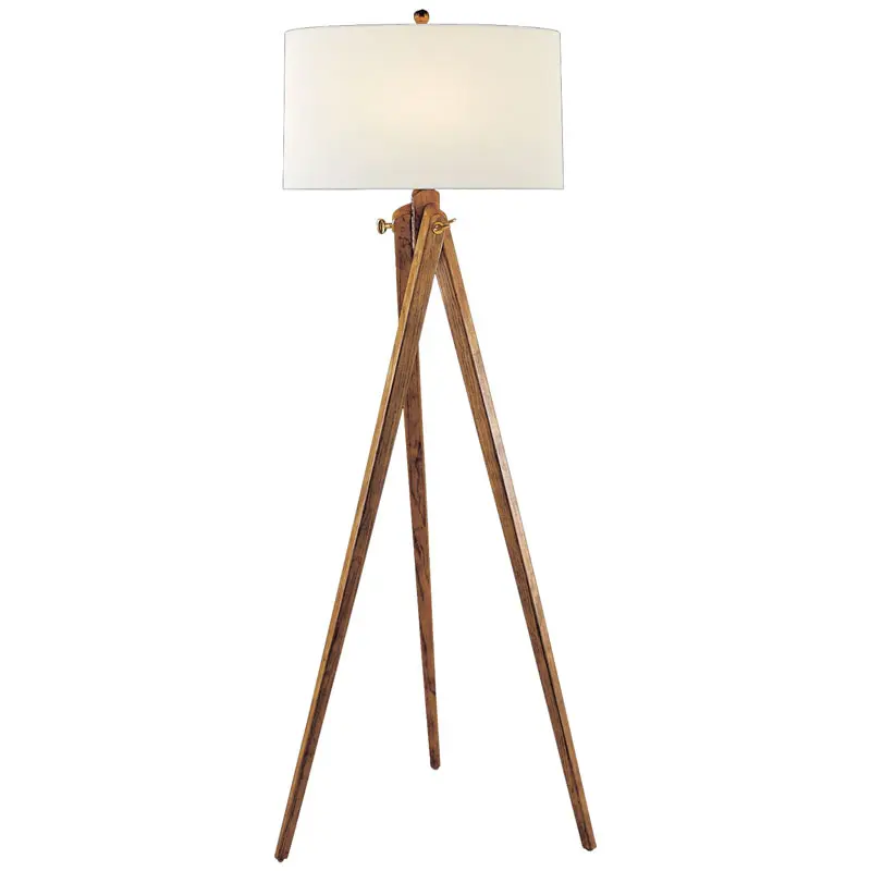 Lattiavalaisin Tripod Floorlamp, French Waxed Wood