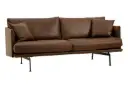 Sohva Electra 3:n istuttava, nahkaverhoilu, Vintage Brown