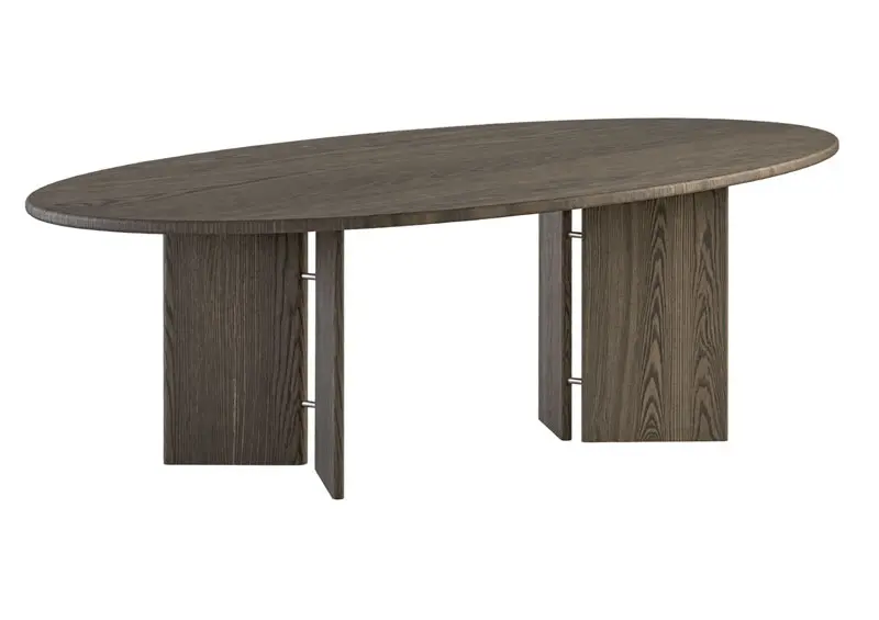 Ovaali ruokapöytä Sakura 240 x 120 cm, saarni C15