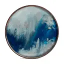 Pyöreä tarjotin Organic 48 cm, Blue Mist