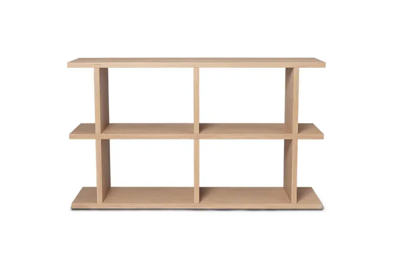 Kirjahylly Kona 2x2, Natural Oak