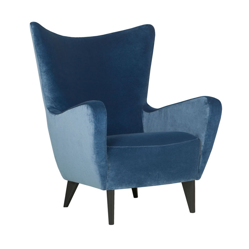 Nojatuoli Elsa, Velvet Navy Blue