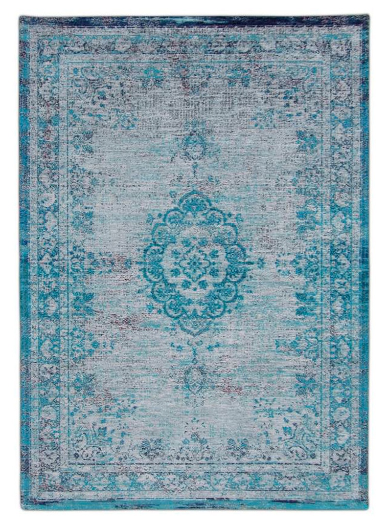 Matto Fading World Medallion Grey Turqoise, eri kokoja