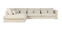 Divaanisohva Heaven SET 3, vasen, Linen Natur