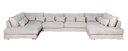 U-Sohva Heaven SET 6, Linen Natur