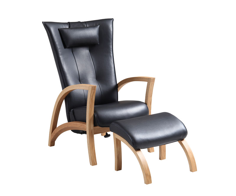 Mekanismituoli Focus ja rahi, nahkaverhoilu, musta