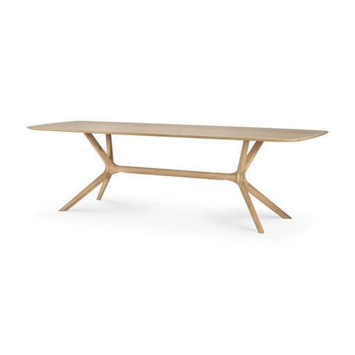 [ETHNI-50029] Ruokapöytä X, 250 x 100 cm, tammi