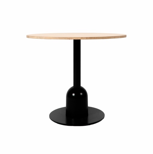 [VINCE-BI354M007W093-] Bistropöytä Sphera 80 cm, tiikkikansi