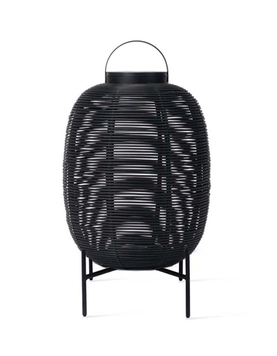 [VINCE-GI403M007S010] Aurinkokennolyhty Tika 69 cm, teräsjalka, musta