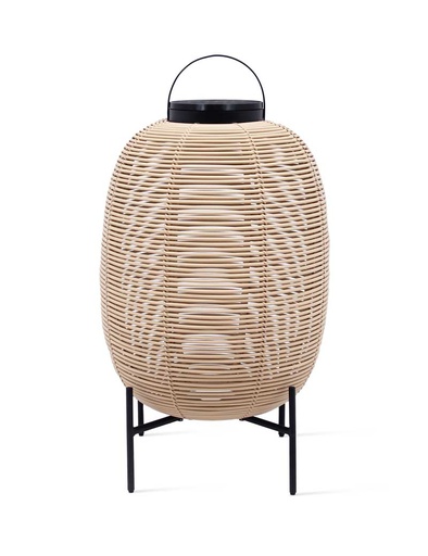 Aurinkokennovalaisin Tika 69 cm, teräsjalka, Camel
