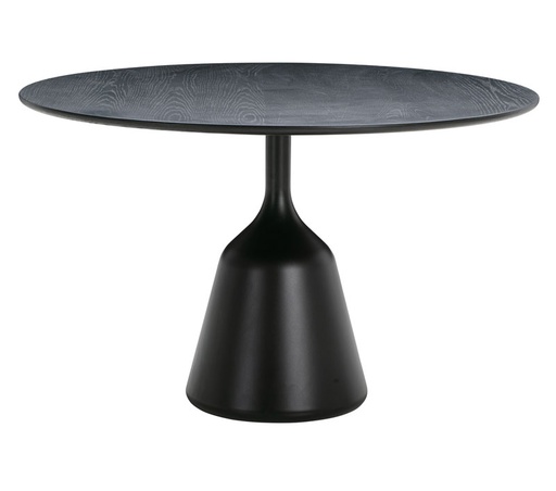 [WENDE-FDT-CO-08-] Ruokapöytä Coin 120 cm, tammi, musta