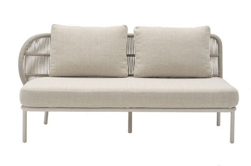 [VINCE-QG414M0101] Pehmusteet Kodo 2:n istuttava oikea moduulisohvaan,  Lime White Boucle