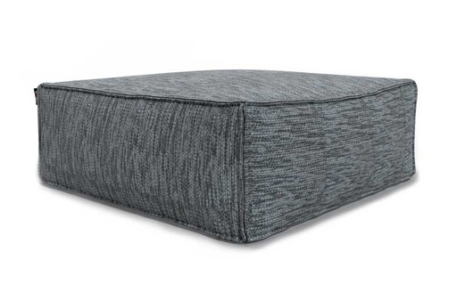 [ROOLF-081-0001-96-GREY] Silky Square Pouf -rahi, Grey