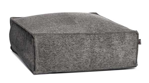 [ROOLF-081-0001-96-ANTRACITE] Silky Square Pouf -rahi, Anthracite