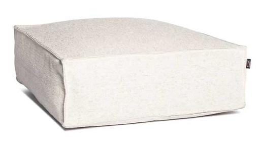 [ROOLF-081-0001-96-BEIGE] Silky Square Pouf -rahi, Beige