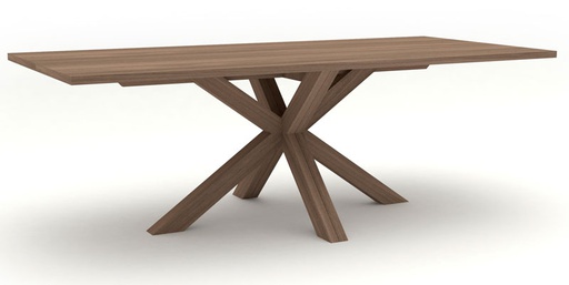 [K&K-ALD3-220100-152-4UP] Ruokapöytä Alcor 220 x 100 cm, saarni C15