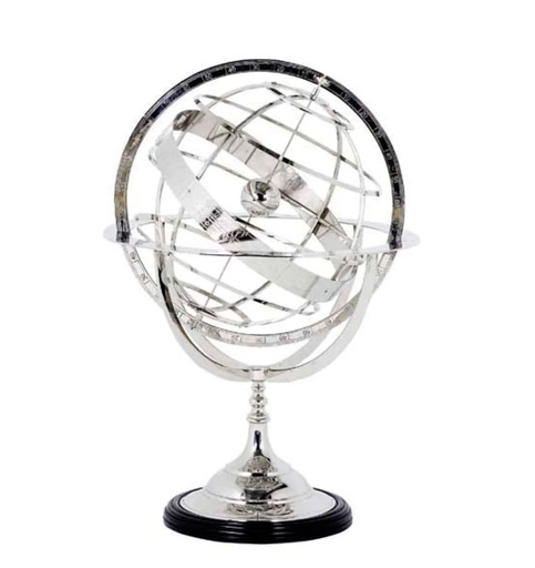 [EICH-104233] Globe, Nickel finish, L 52 cm