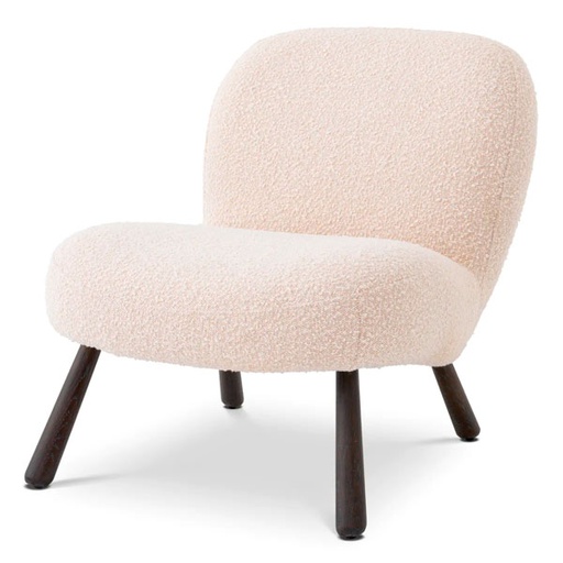[EICH-114687] Nojatuoli Blush, Bouclé Cream