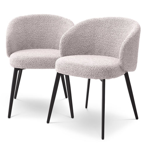 [EICH-115990] Käsinojatuoli Lloyd 2 kpl, Bouclé Grey
