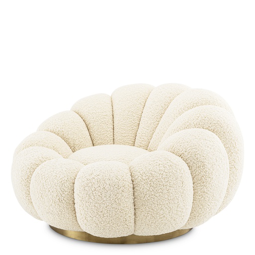 [EICH-116703] Pyörivä nojatuoli Mello, Faux Shearling