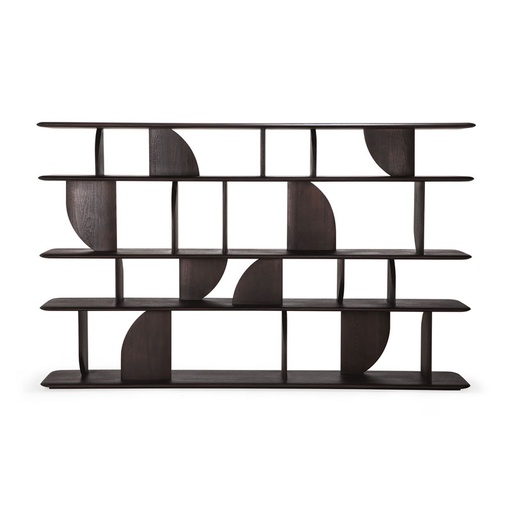 [ETHNI-10496] Hylly Geometric, teak dark brown, 210 x 130 cm