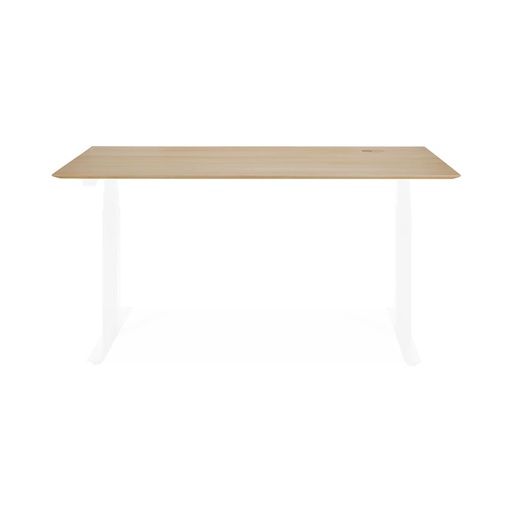 [ETHNI-51565] Bok säädettävän pöydän kansi 140 x 70 cm, tammi, johtoaukolla