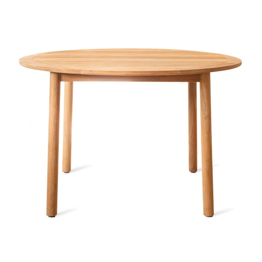 [VINCE-GT190] Pyöreä ruokapöytä Sam 120 cm, tiikki