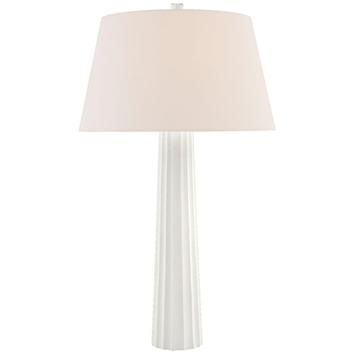 Pöytävalaisin Fluted Spire Large Table Lamp, White