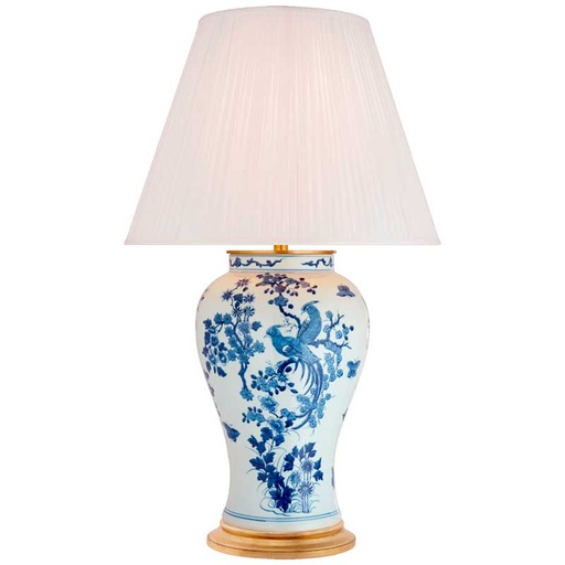 Pöytävalaisin Ralph Lauren Blythe Large Table Lamp, Blue-White