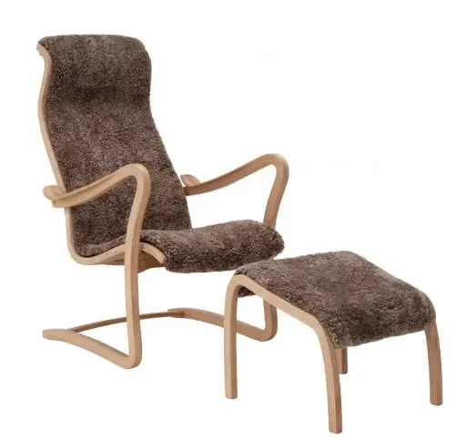 Lepotuoli Patronen ja rahi, lampaannahka, Sahara