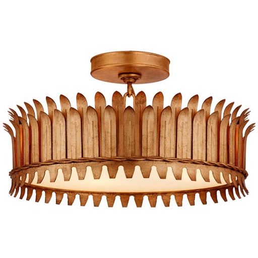 [VCC-SK 4206GI-EU] Kattovalaisin Leslie 16" Semi-Flush, Gild