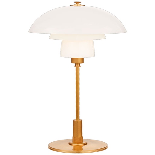 [VCC-TOB 3513HAB-WG- EU] Pöytävalaisin Whitman Desk Lamp, Brass-White