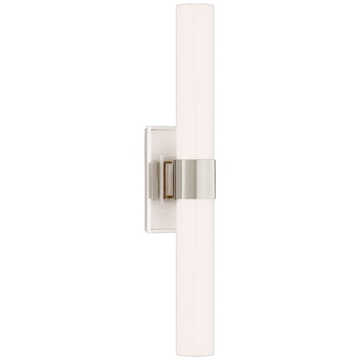 [VCC-S 2164PN-WG-EU] Seinävalaisin Presidio Petite Double Sconce, Nickel