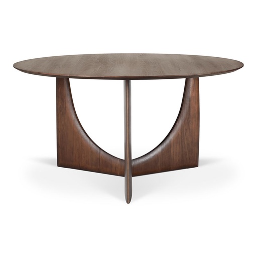 [ETHNI-10513] Pyöreä ruokapöytä Teak Geometric 150 cm, tiikki