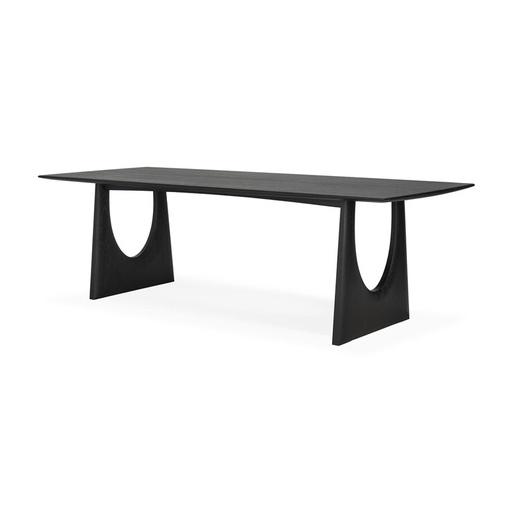[ETHNI-55014] Ruokapöytä Geometric 250 x 100 cm, tammi, musta