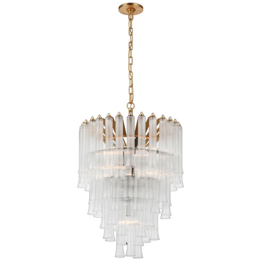 [VCC-JN 5252G-CG-EU] Kattokruunu Lorelei Small Waterfall Chandelier, Gild