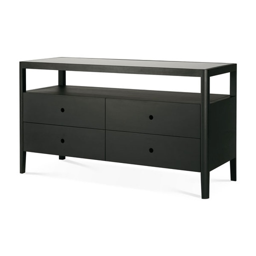 [ETHNI-51240] Lipasto Spindle 150 x 56 cm, tammi, musta
