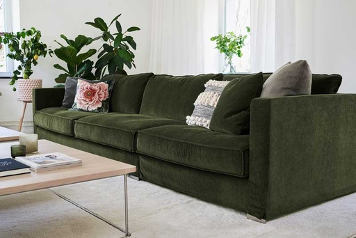 [BOS-E1757-5121-6L-MOSS2, PG3] Sohva Cloud Set 1, 341 cm, Moss Dark Green