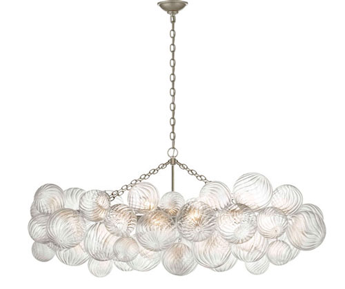 [VCC-JN 5116BSL-CG-EU] Kattokruunu Talia Medium Linear Chandelier, Silver
