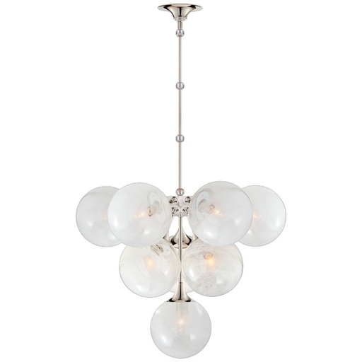 Kattokruunu Cristol Tiered Chandelier, Nickel