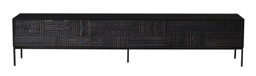 [ETHNI-12195---/D318] Tv-taso Ancestors Tabwa 240 x 45 cm