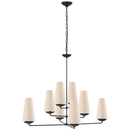 Kattovalaisin Fontaine Large Offset Chandelier, Iron
