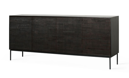 [ETHNI-12253---/D349] Senkki Grooves 202 x 87 cm, tiikki