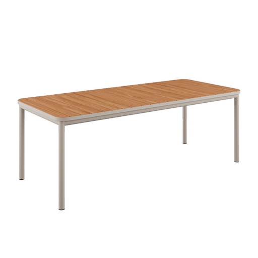 [SACKit-8603221] Ruokapöytä Kirra 210 x 90 cm, Taupe