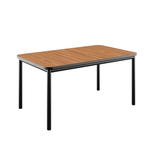 [SACKit-8603225] Ruokapöytä Kirra 150 x 90 cm, Noir