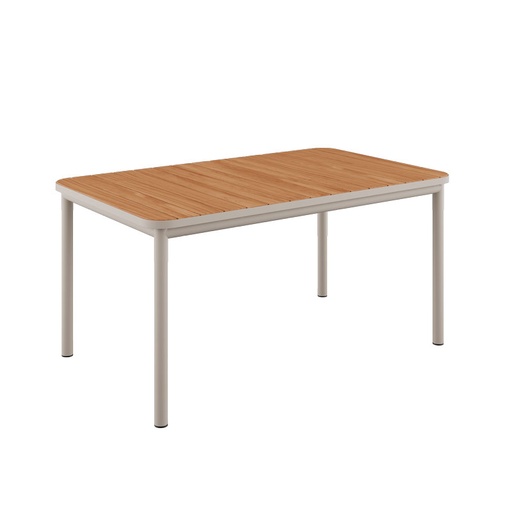 [SACKit-8603220] Ruokapöytä Kirra 150 x 90 cm, Taupe