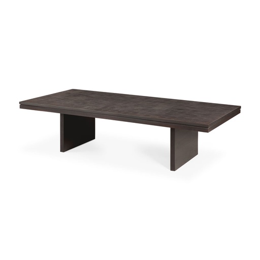 [ETHNI-12257] Sohvapöytä Grooves 135 x 65 cm, tiikki