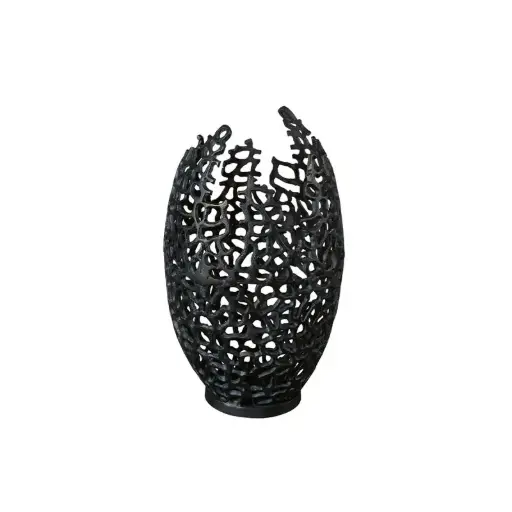 [ARTW-06-32919] Lyhty Bari 34 cm, Black