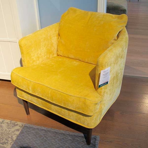 [outlet-julia-lux-keltainen] Nojatuoli Julia Lux, keltainen