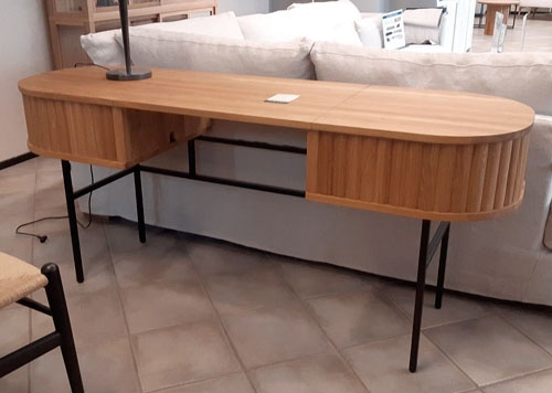 [outlet-tyopoyta-velvet-169cm-tammi] Työpöytä Velvet 169 x 54 cm, tammi